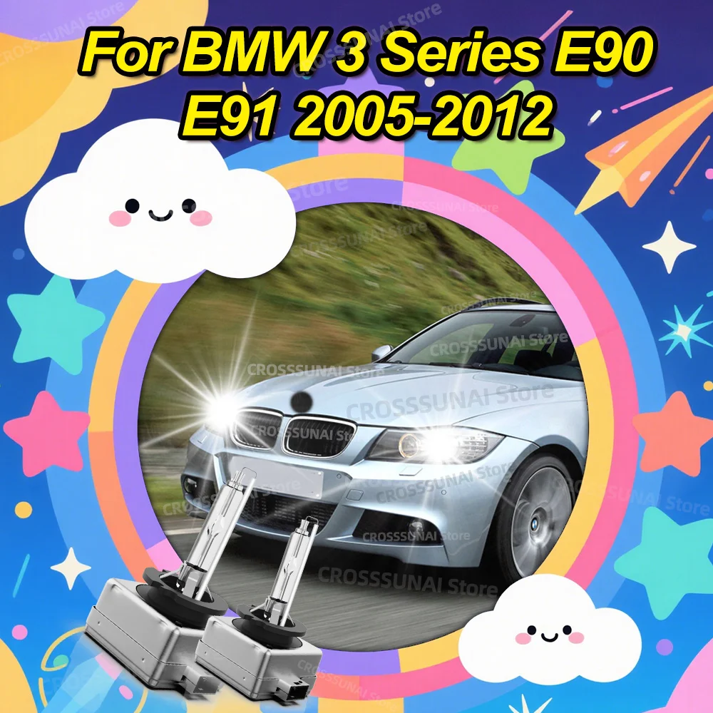 

2 шт. 6000K HID лампы CBI ксеноновые фары 35 Вт для BMW 3 серии E90 E91 2005 2006 2007 2008 2009 2010 2011 2012