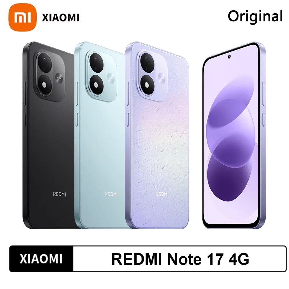 Xiaomi Redmi Note 17 4G Global Version Smartphone 50MP hoofdcamera 120Hz Snapdragon 6s 4G Gen 2 7700mAh