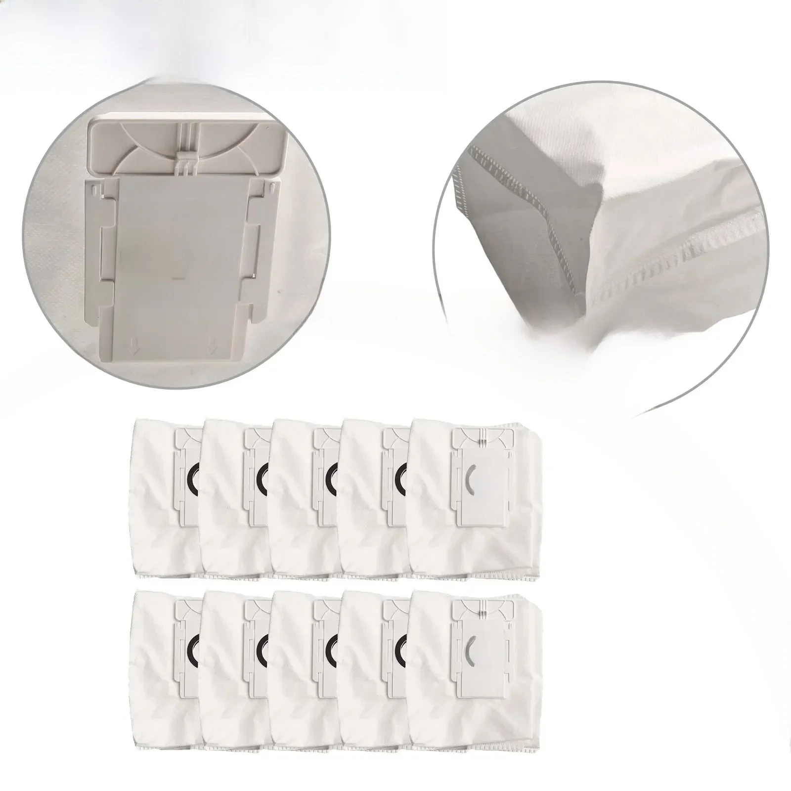 Sacs à poussière pour aspirateur robot, accessoires pour EZVIZ RE4 + RE4 Plus RC3 Plus RE5 Plus, 4 pièces, 10 pièces