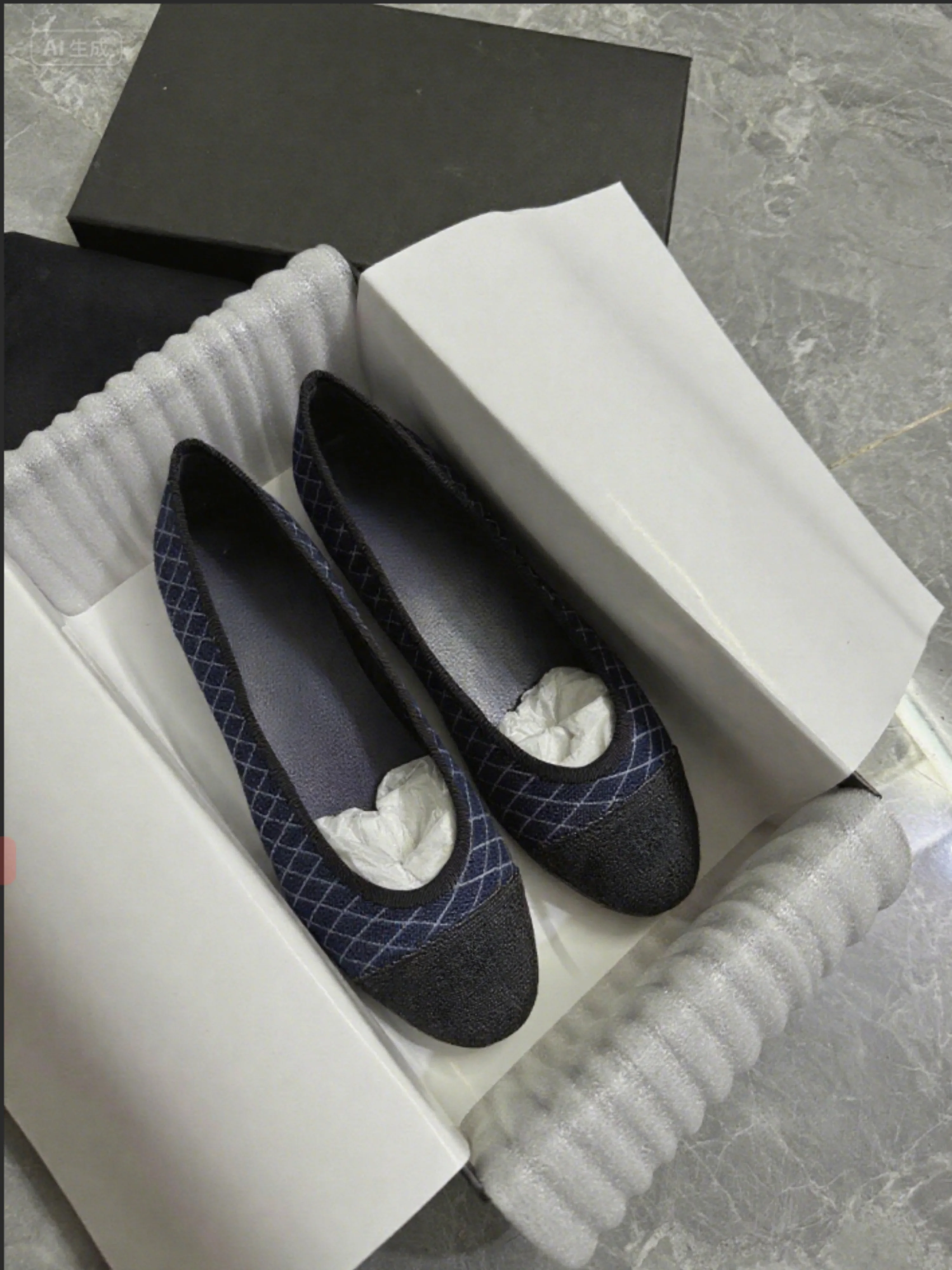 أحذية باليه نسائية جديدة مسطحة موضة منقوشة الحبوب جميع أنواع ألوان التصادم بسيطة غير رسمية ناعمة كلاسيكية مطابقة الألوان أحذية النساء 2025