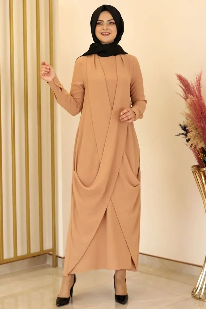 

Dress Biscuit-Fashion Showcase Design Stylish Design Muslim Hijab Fashion Clothing Dress