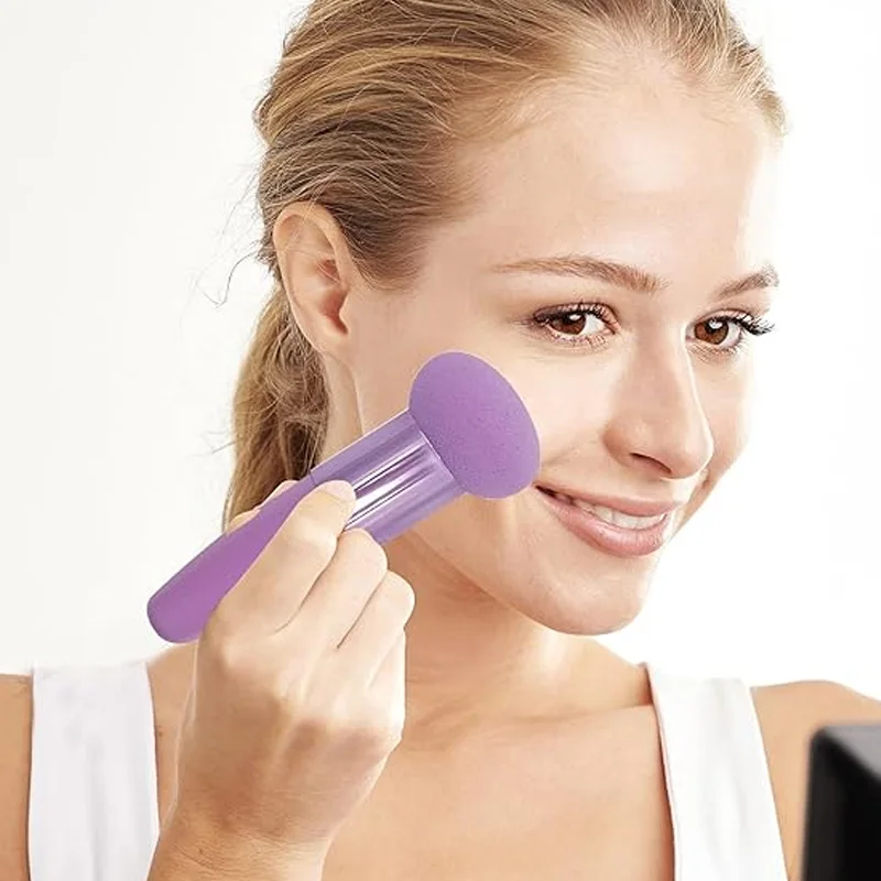 Soffio premium a forma di proiettile, poliuretano idrofilo, morbido elastico, doppio uso bagnato e asciutto, essenziale per il trucco di bellezza