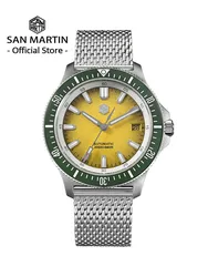 San Martin 40mm Original Design Fruit Series Dive Watch NH35 Automatic Mechanical Men Watches Waterproof 200m Luminous SN0118