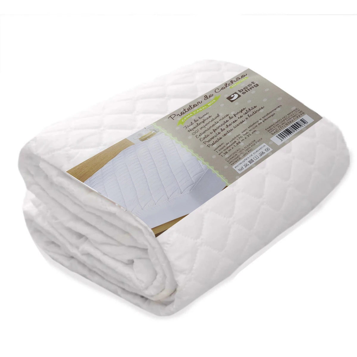 138xm X 188cm Antiallergenic Mattress Protector Couple Box Elastic Mattress Cover