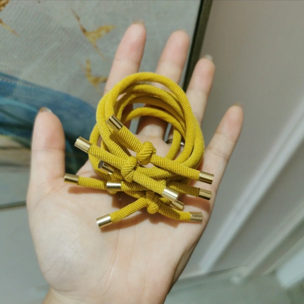 10 stuks hoge elastische knoop spiraal elastiekjes haarbanden koffie zwart minimalistisch zacht voor het haar voor veilige paardenstaarten stijlvol duurzaam