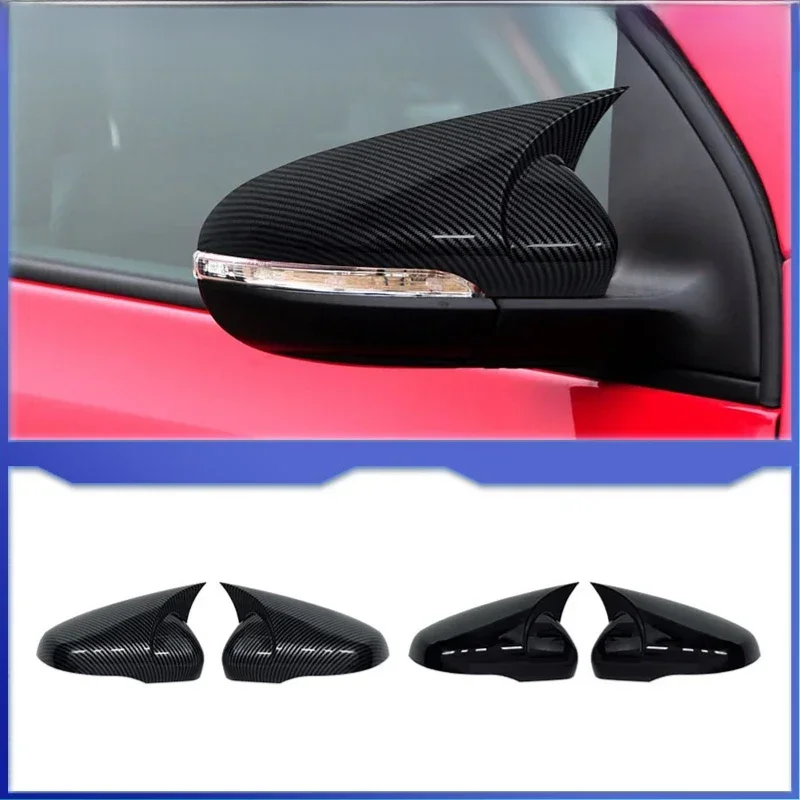 Voor VW Volkswagen Golf 6 MK6 GTI GTD 2009-2013 Auto Achteruitkijkspiegel Zijspiegel Cover Wing Cap Buitendeur case Trim Carbon Fiber Look - afbeelding 2