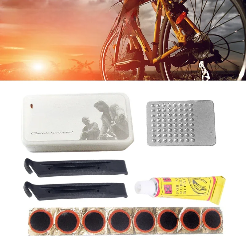 AliExpress Portable Bicycle Flat Tire Repair Kit Tool Rubber Inner Puncture Repair Patch 48pcs 25mm Bike Tube