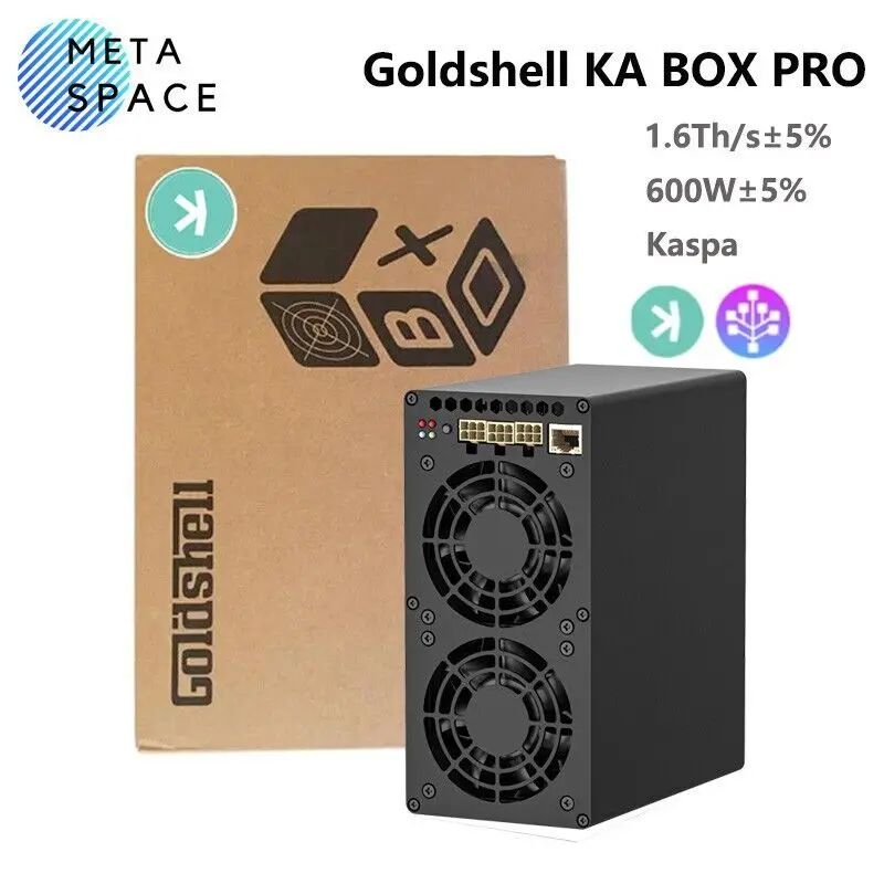 

КУПИТЕ 3, ПОЛУЧИТЕ 2 БЕСПЛАТНО Новый Goldshell KA BOX Pro 1,6 тыс./с Kaspa Miner 600 Вт ASIC KAS Miner без блока питания