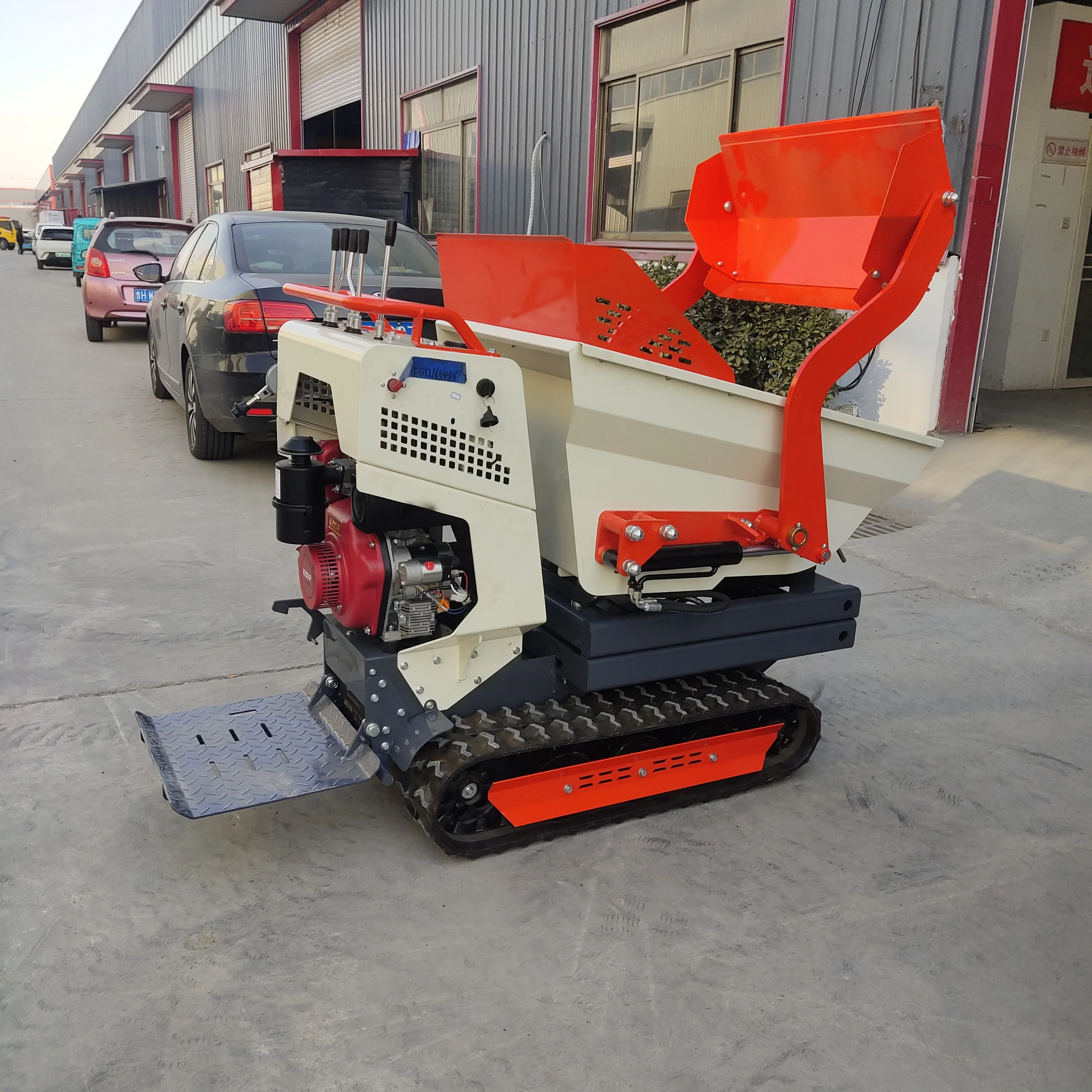 Mini Crawler Dumper Truck 500 KG Hydraulic Garden Use Mini Dumpers High Quality Self-loading Micro Track Customized For Sale