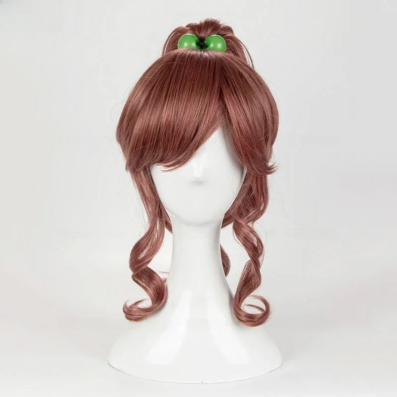 Wysokiej jakości Sailor Jupiter peruka do cosplay długie czerwone brązowe kucyk grzywka żaroodporne włosy syntetyczne peruki anime + czapka z peruką — zdjęcie 2