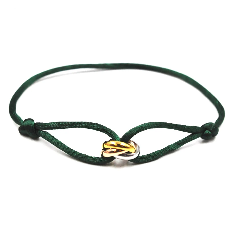 Luxuriöses Unisex-Armband, 3, Metallschnalle, Handkette, verstellbares Herren-Seil-Armband für Damen, Schmuck, Geschenke