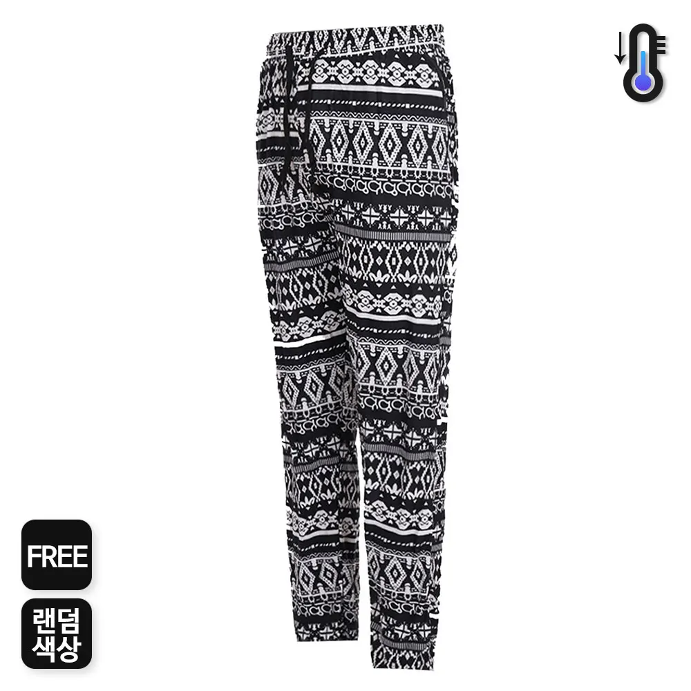 Noble Korean K Ice Cool Patterned Pants Men's Work Pants Comfortable Pants Cool Feeling Pants Wide Leg