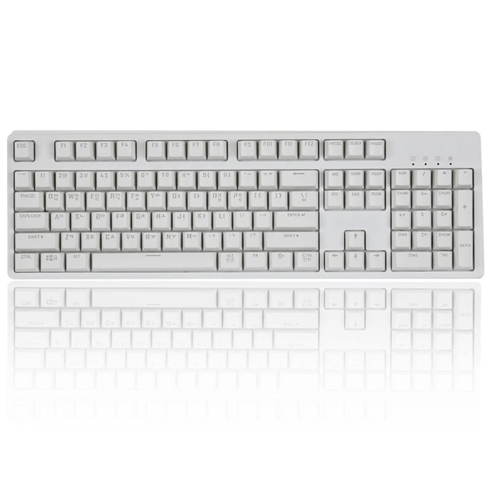 Monster Gear Keyboard Keycap Abs Single Double Injection Engraving Sc104 White