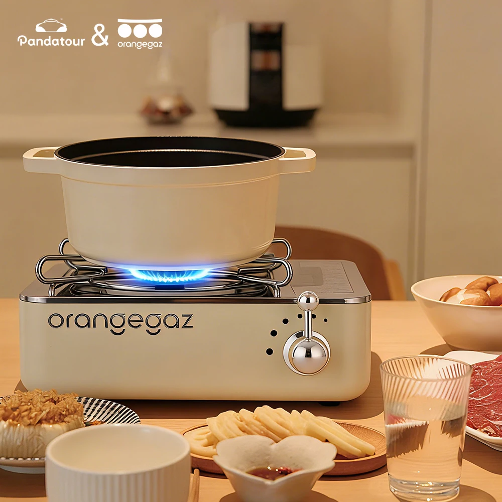 

Pandatour Газовая плита для кемпинга 2800 Вт Портативная кассетная печь с высокой мощностью Открытый газовая горелка Пикник Кемпинг Семейная карточная плита