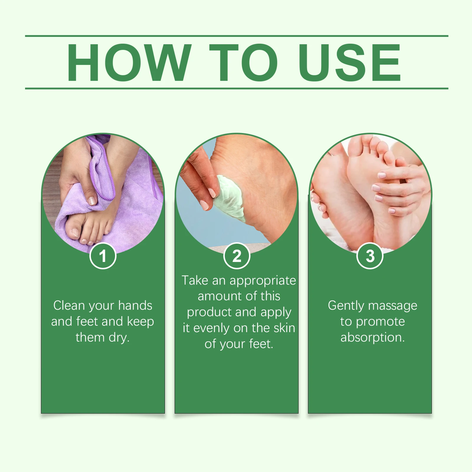 Oceaura Mint Foot Cream Daily Hydrating Reduce Roughness Remove Dead Skin Nourishing Relief Discomfort Foot Exfoliating Cream