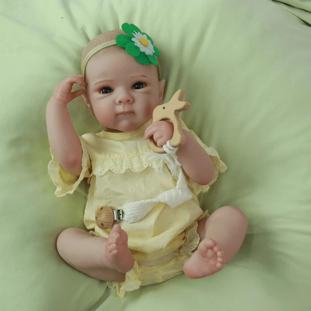 Realistyczne lalki Reborn - 50 cm, urocza, miękka lalka z winylu, realistyczna lalka niemowlę, lalki niemowlęce z możliwością pozowania (TYLKO LALKI/BEZ AKCESORIÓW)