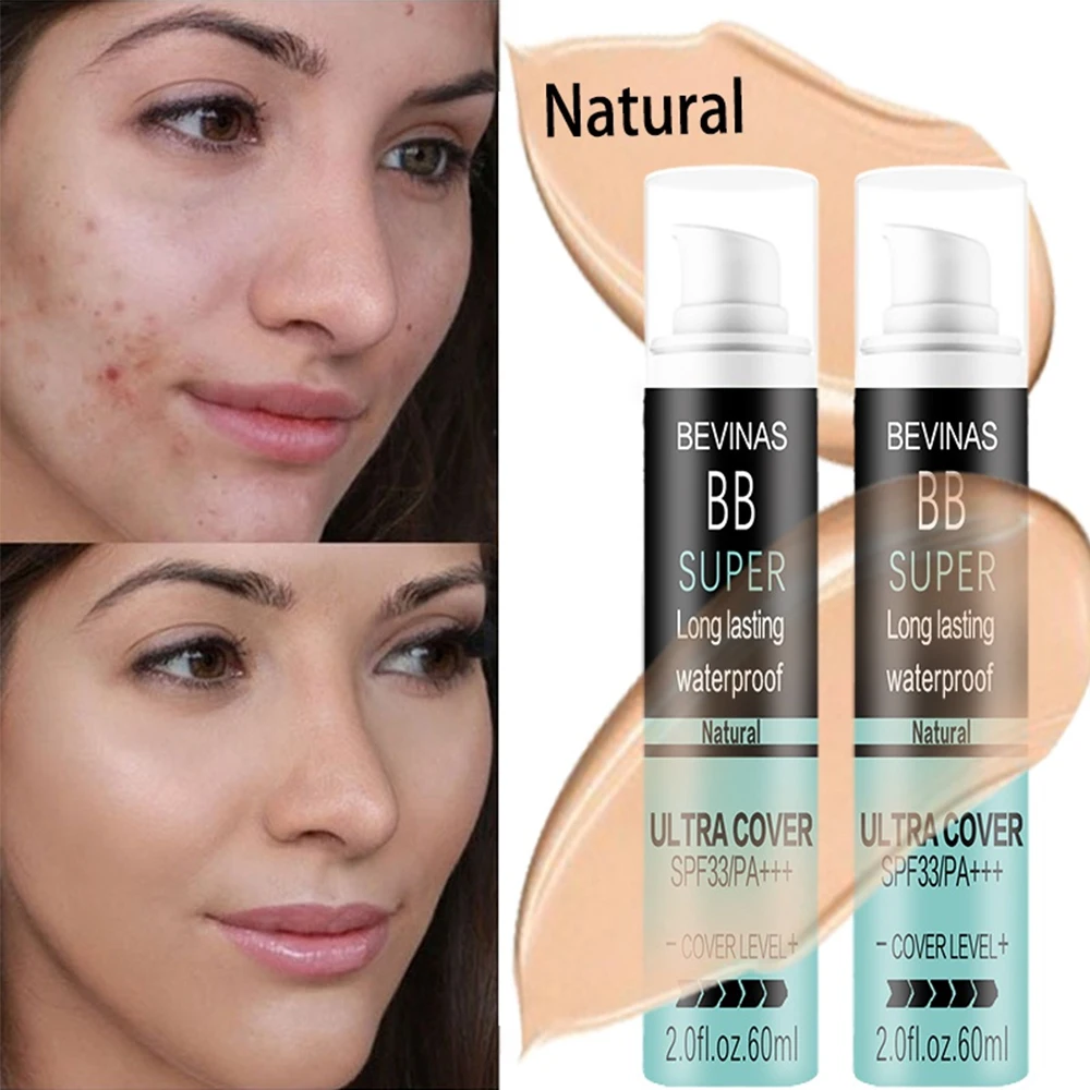 Fondotinta opaco ad alta copertura da 10/20/30/60 ml, trucco viso a lunga durata, controllato dall'olio, impermeabile, correttore snellente