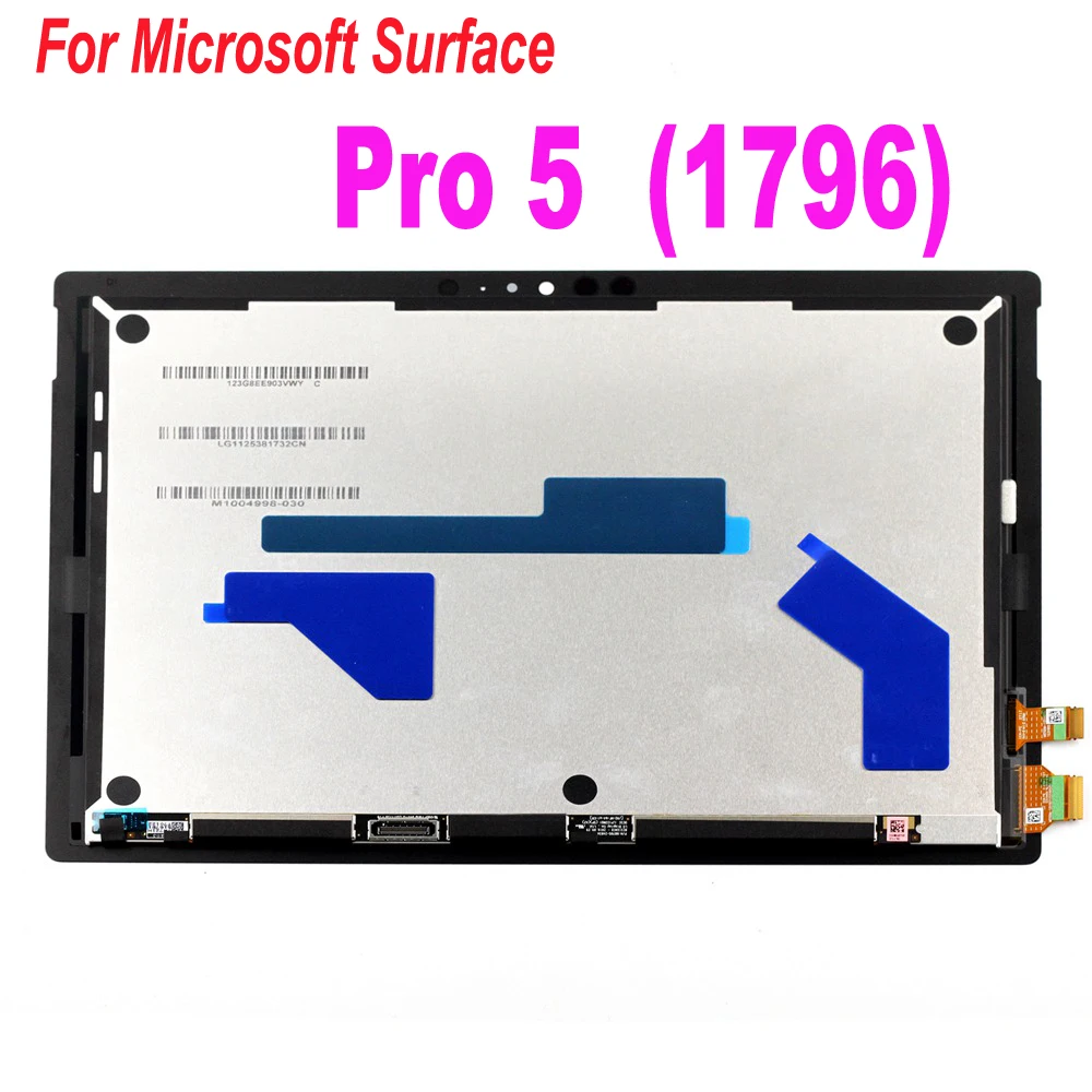 AAAAA++++ For Microsoft Surface Pro 3 1631 Pro 4 1724 Pro 5 1796 LCD Display Touch Screen Digitizer Assembly Surface Pro 5 LCD