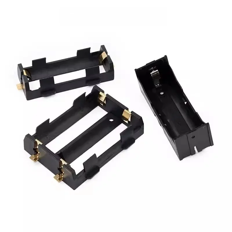 Boîte de batterie unique 26650, support de batterie, broche de shrapnel plaquée or, boîte de batterie au lithium, broche de boîte de batterie