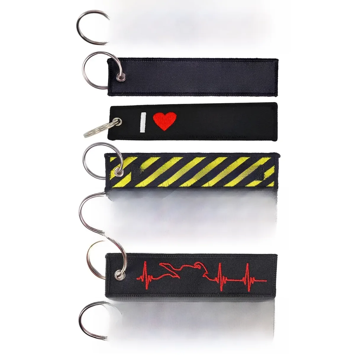 Chaveiro bordado para homens, Corrente chave bijoux, Tag chave carros, Presente Trinket, Nova Moda,