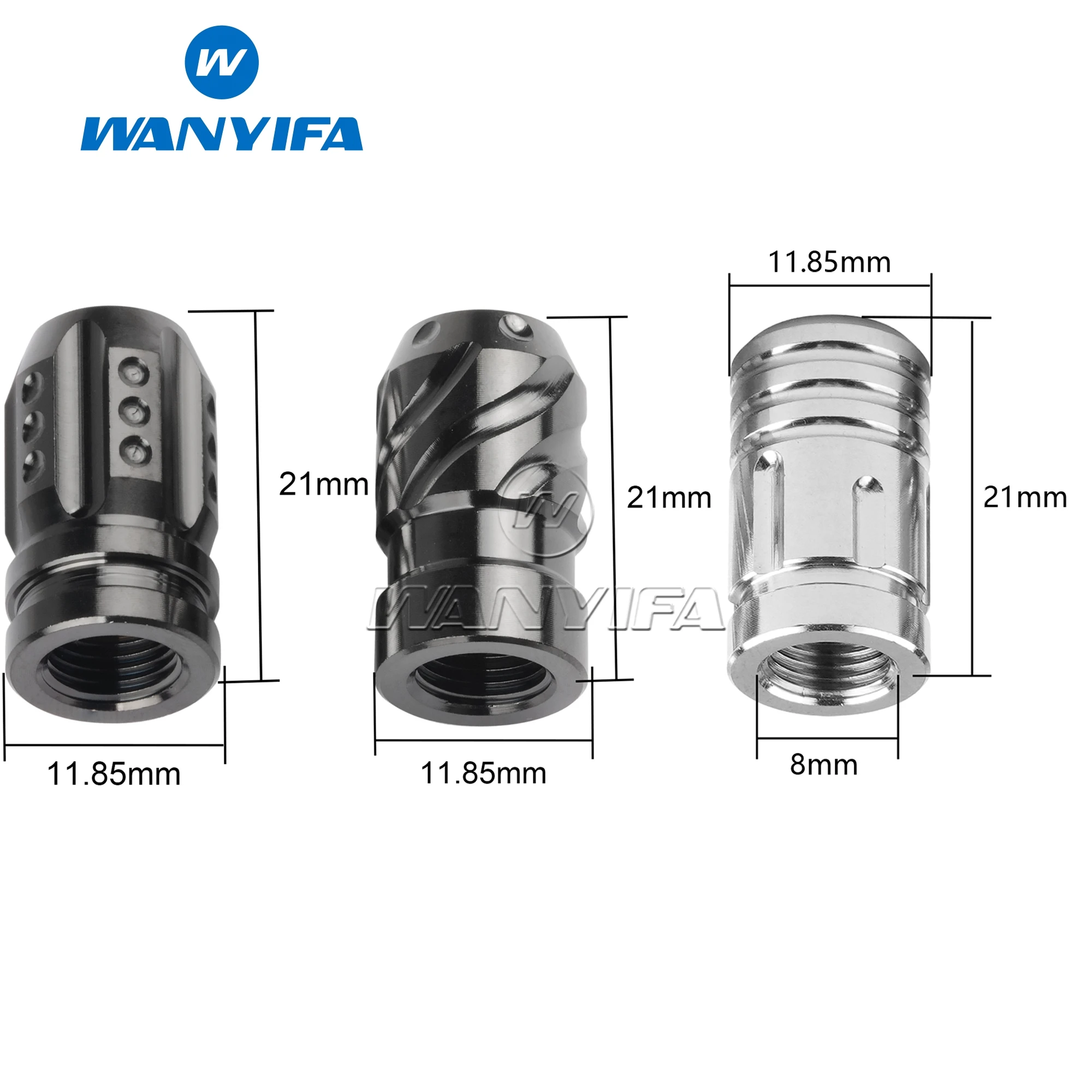 Wanyifa Titanium Alloy Valve Stem Caps (Suitable for Motorcycle/Car/Bicycle Tires) Dust Caps 4/10pcs
