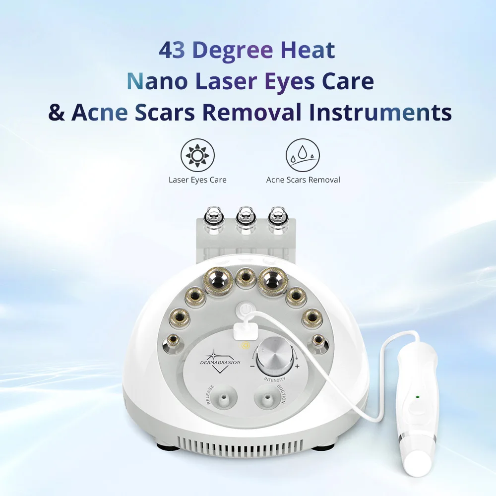Urządzenie do mikrodermabrazji diamentowej 3 w 1 do domowego oczyszczania twarzy i pielęgnacji okolic oczu