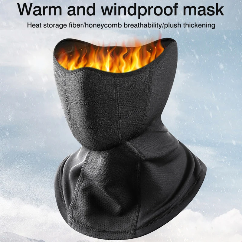 Riding Warm Face Mask Windproof Coldproof Neckband Outdoor Skiing Neck Cover Ear Protection Head Cover Face Mask Motorcycle Mask