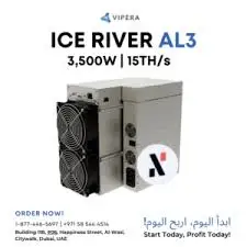 New In Stock IceRiver AL3 15Th/s 3500W Alephium Miner ALPH Mining