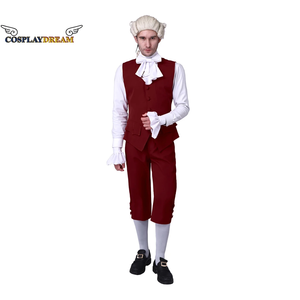 18th century Alexander Hamilton period men's Halloween tuxedo retro costume ball suit suit military uniform knight uniform