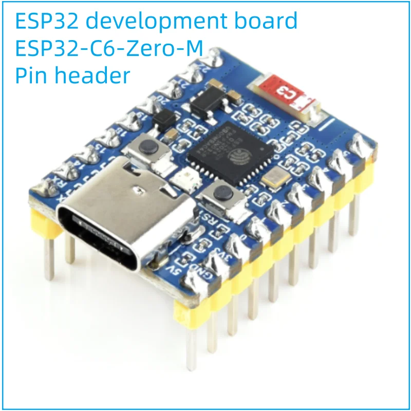 ESP32-C6-Zero-M Or ESP32-C6-Zero Mini WiFi 6 Development Board Based on ESP32-C6FH4 Dual Processor Solution