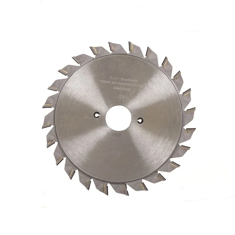 

Wood cutting tools carbide circular adjustable PCD circular 120mm with 24teeth double scoring saw blade