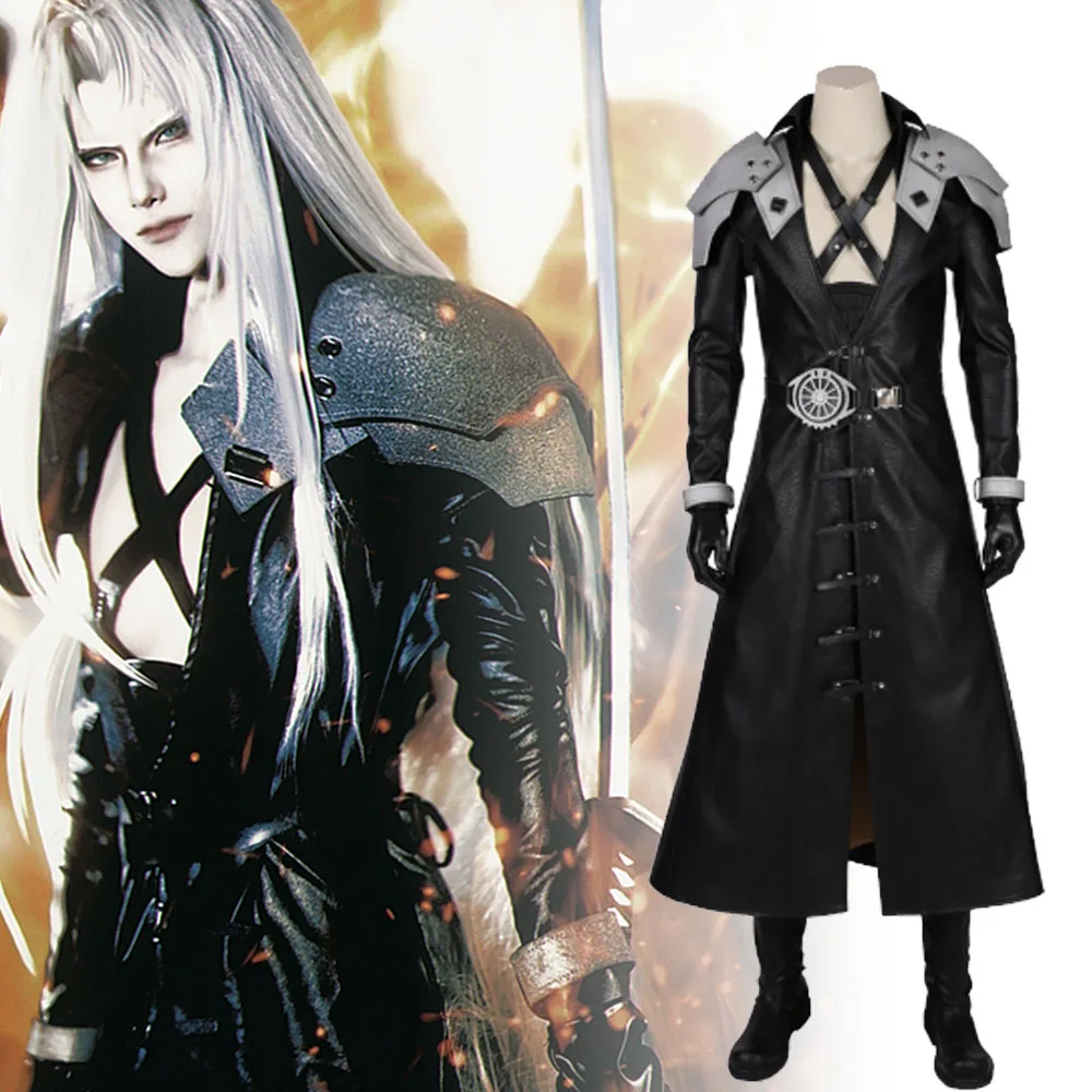 

VII Anime Figure Sephiroth Cosplay Clothing Set ,Outfit for Elegant Themed Gatherings Events