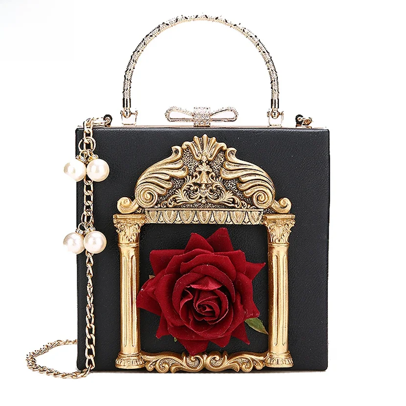Modne kwiaty torebki Crossbody dla kobiet luksusowe torebki damskie torebki projektant marki skórzana torba na ramię Sac Clutch Female — zdjęcie 2