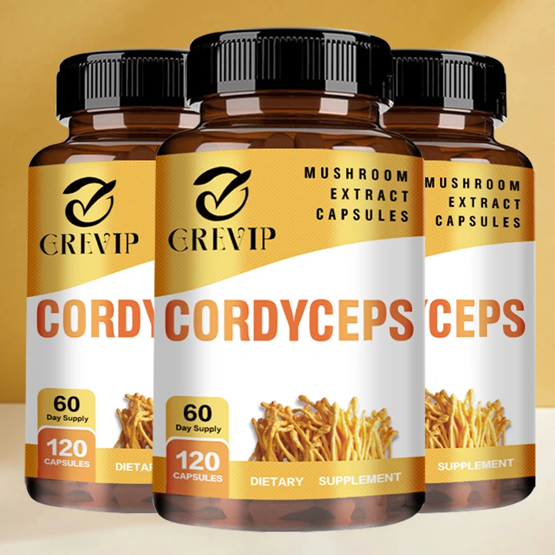 Cordyceps Supplement - Brain Health for Memory and Focus, Relief Stress, Better Mood - 120 Capsules