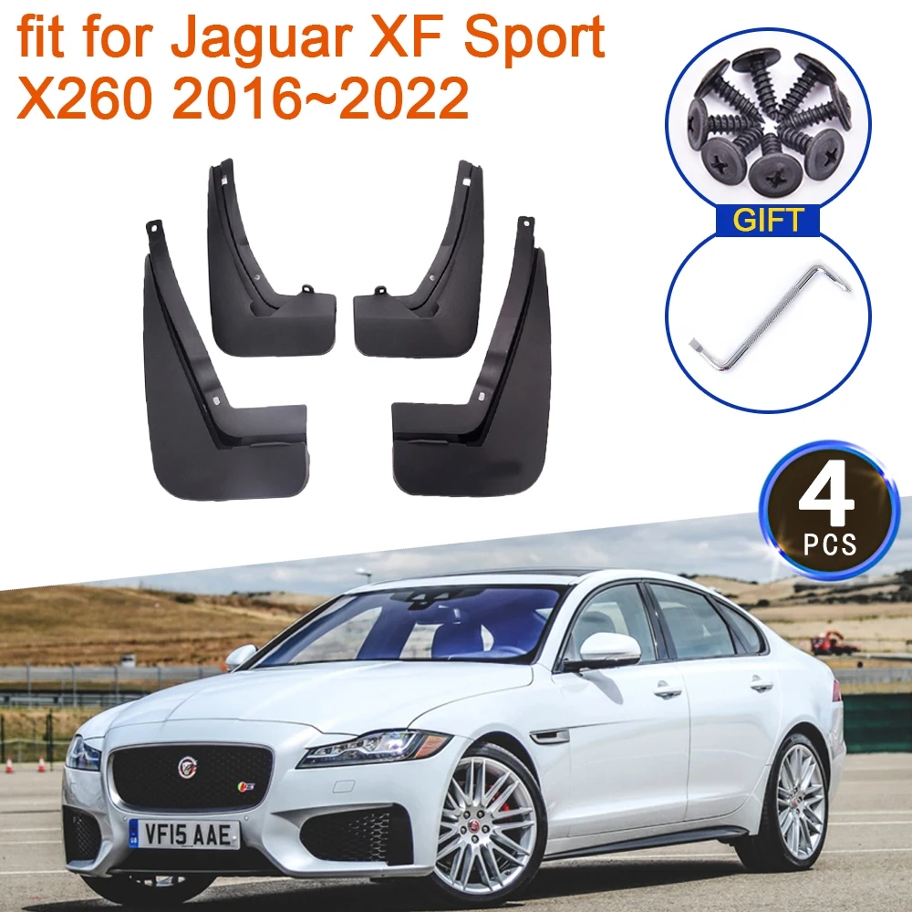 Mudguards for Jaguar XF Sport X260 2016~2022 Accessories 2017 2018 2019 2020 2021 MudFlap Splash Guards Front Rear Wheels Fender