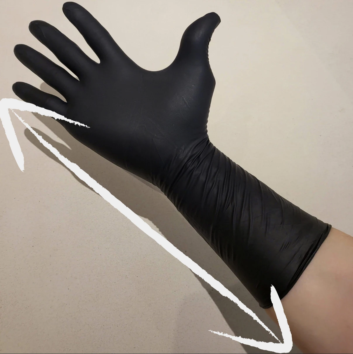 Ali Special Wristlong Nitrile Gloves 100 Latex Gloves for Food