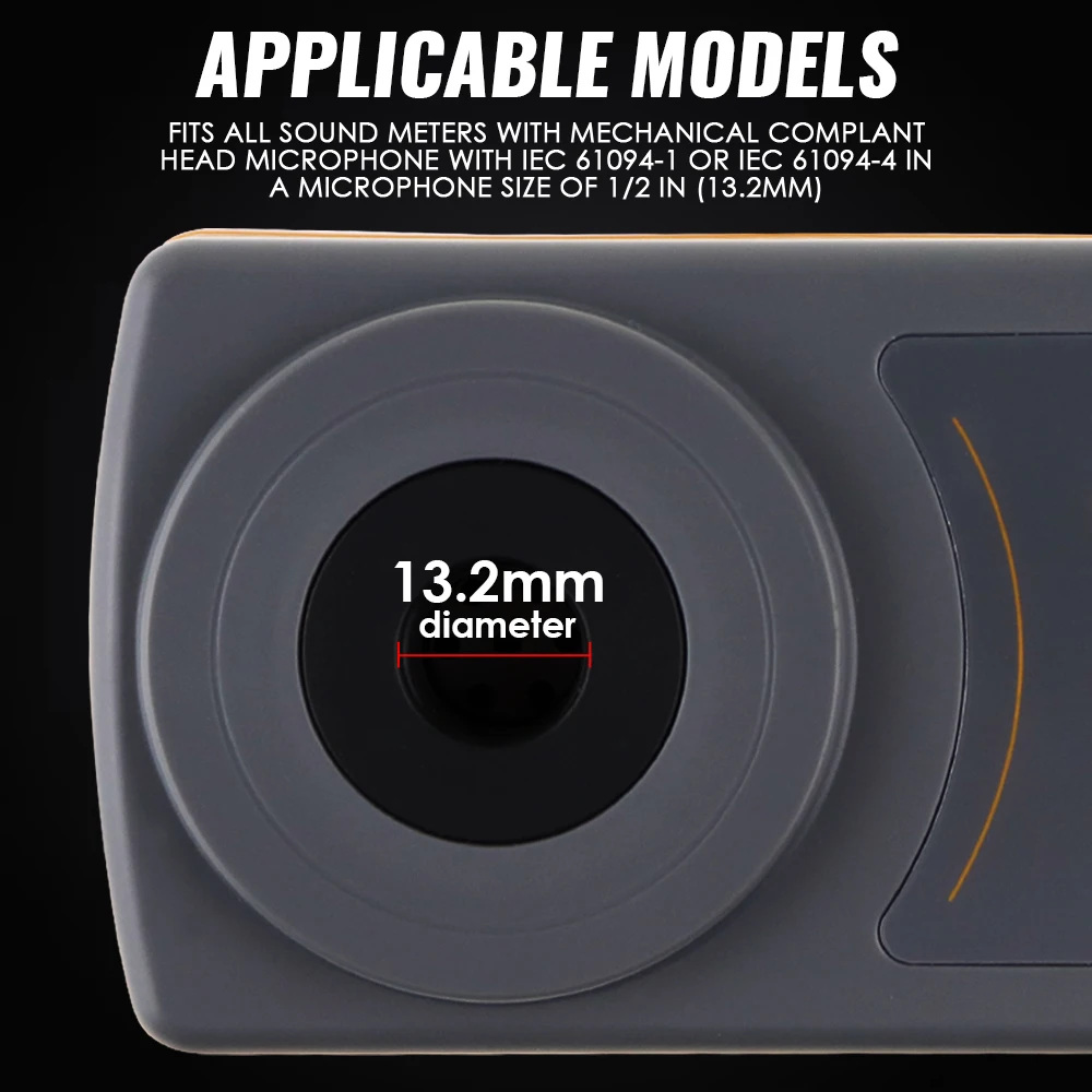 Sound Level Calibrator Meter 114dB / 94dB / 104dB Calibration Level For 1/2" 13.2mm Microphone Size