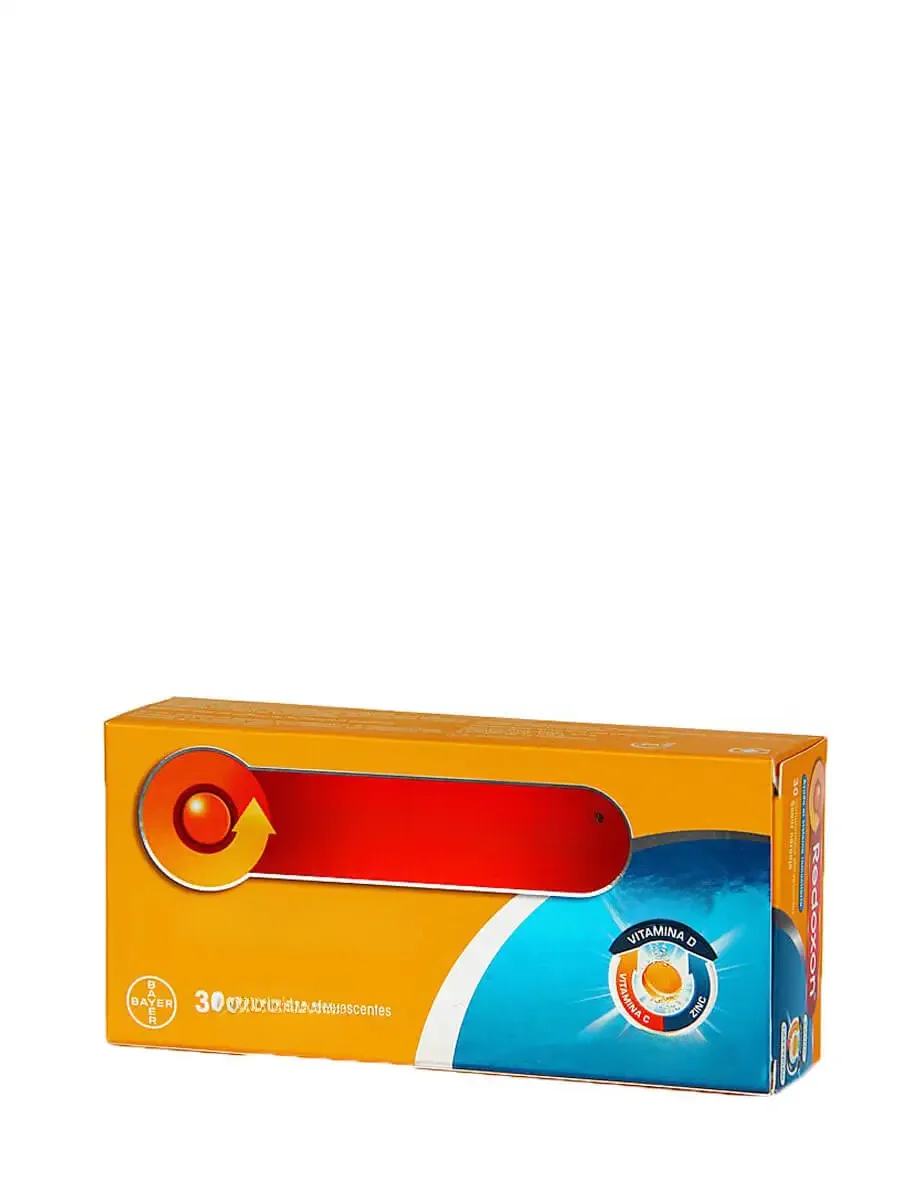 Redoxon Extra Orange Flavors Defesas, Comprimidos efervescentes, Suplemento vitamínico, 30
