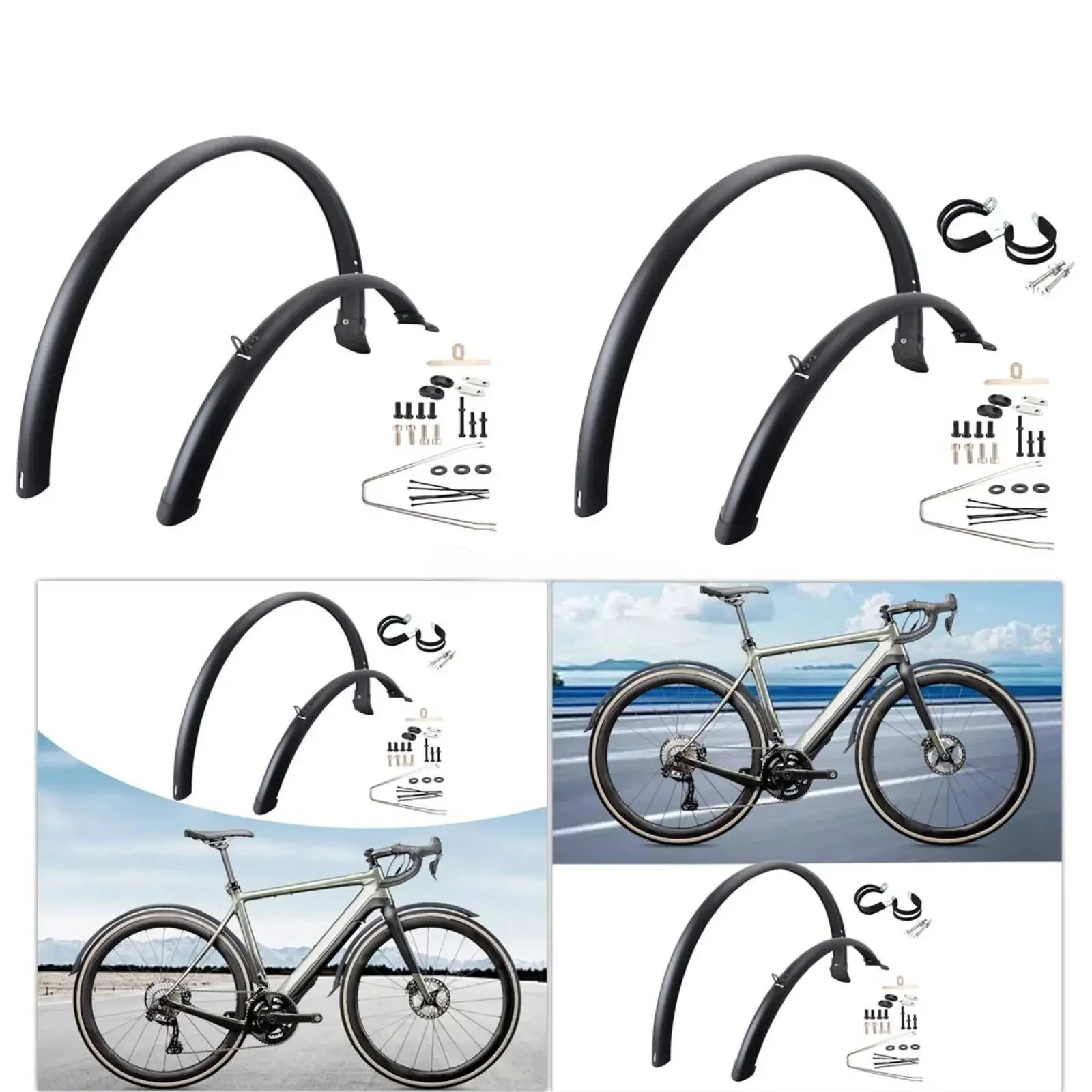 AliExpress NONE 2x Mountain Bike Mud Guards against Splashing Water Dust Road Bike Fenders for Mountain Road Bike 700C Water Riding Rain