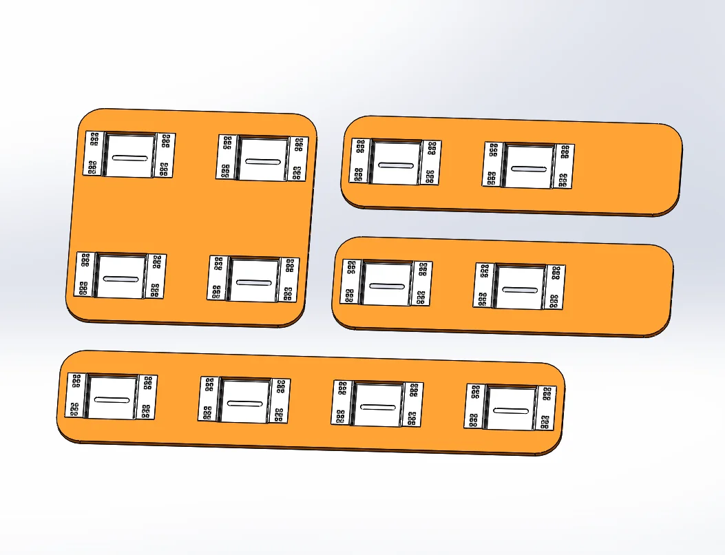 WELLGO 10SET Professional Battery Pack Assembly Accessories 6S2P 21.4MM Spacing Pure Nickel Copper Busbar For 21700 Batteries