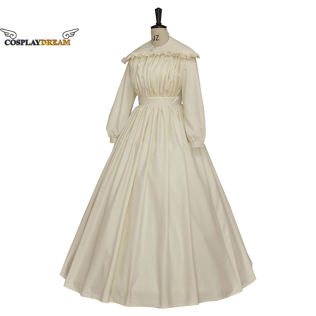 Women Evening Dress Mediaeval Victorian Beige Dress Princess Prom Dress Masquerade Prom Robe Historical Period Theater Clothing