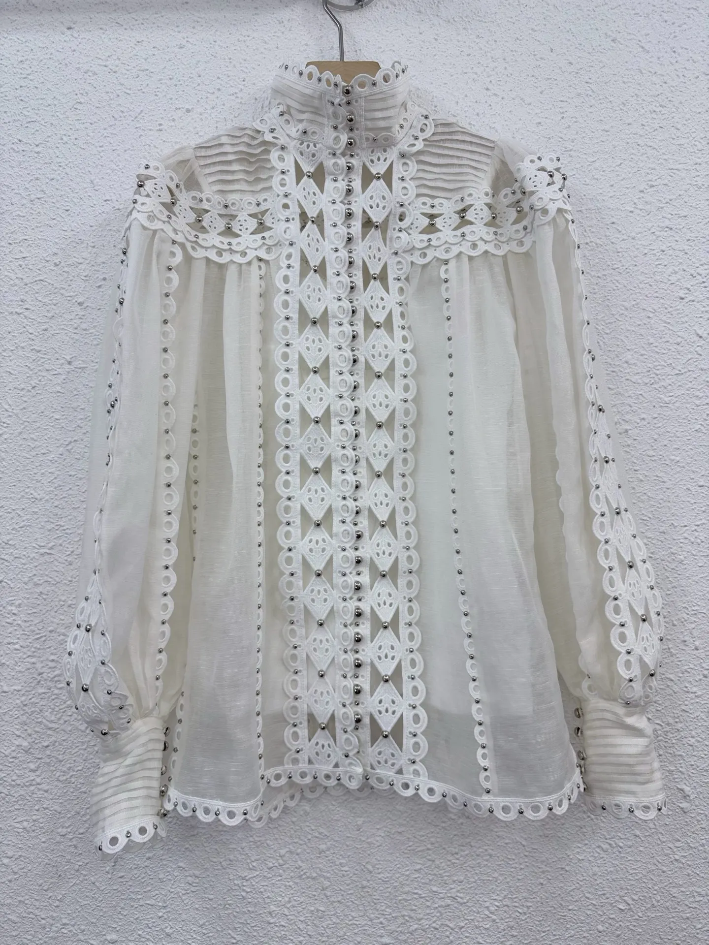 

Шелковый лен, весна-осень, женские новые однотонные рубашки с длинными рукавами-фонариками, высокое качество, милый шик, дизайнерская роскошь для подиума