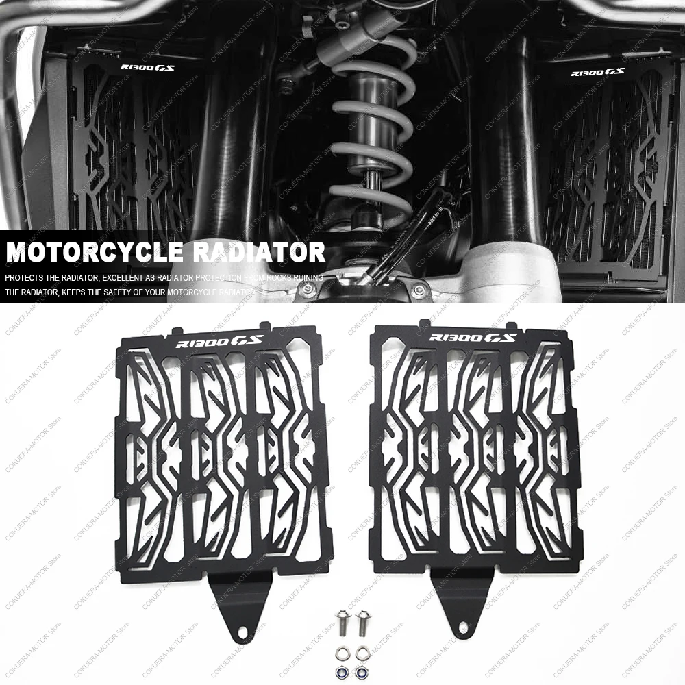 

r 1300 gs radiato for R1300GS ADV Motorcycle Water Tank Protection Mesh Grille Radiator Aluminum Alloy Protective Cover