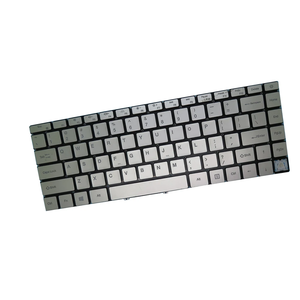 98% New Laptop English US Keyboard For Model MB3081012 YXT-NB93-192 With Translucent Keycaps With One Less Keycap Silver