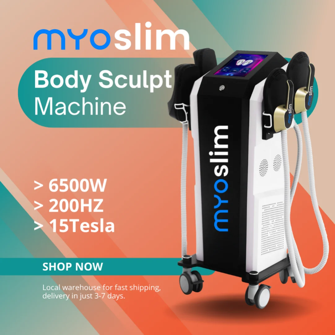 

Myoslim PRO EMS Body Sculpt Machine 15 Tesl 6500W Hi-emt Lose Weight RF Body Slim Muscle Stimulation Professional EMS Machine