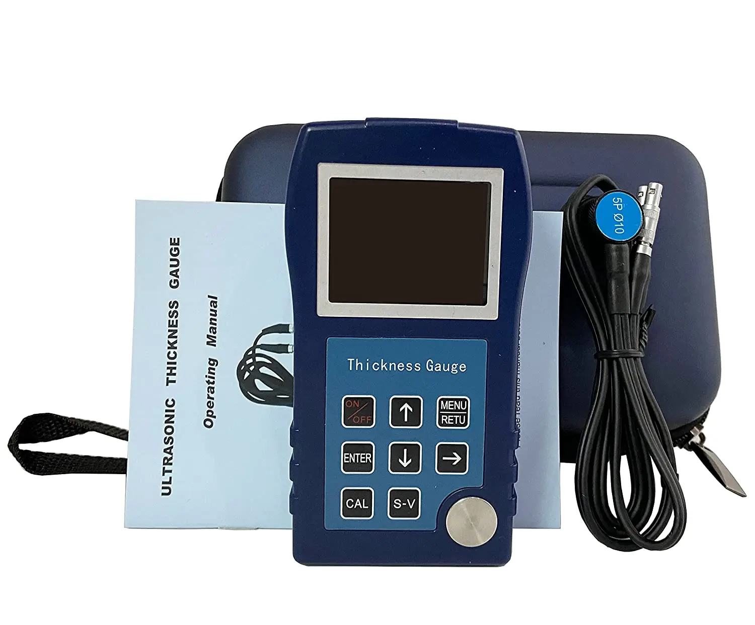 Ultrasonic Thickness Gauge Meter 0.75-400mm Accuracy 0.01mm