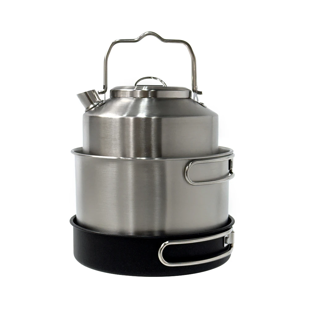 koyaf Camping Stencorpel Three-Pot Set Pot Hot Pans