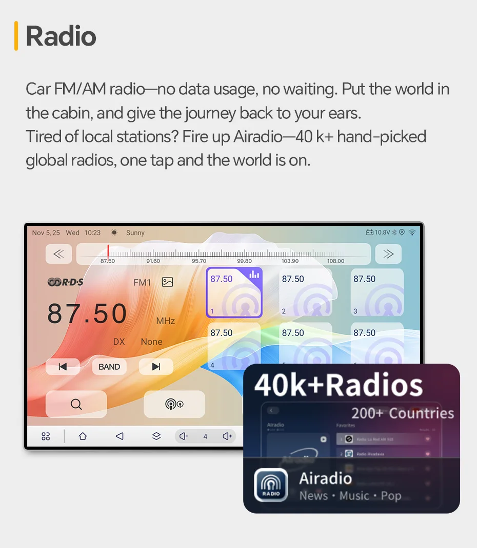 Sistema de radio inteligente para automóviles Eunavi, compatible con Suzuki Swift, modelos 2005, 2006, 2007, 2008, 2009 y 2010. Conexión inalámbrica CarPlay y Android Auto. No es un sistema 2 DIN. Incluye reproductor de DVD, estéreo, wifi y sistema de navegación GPS. 5