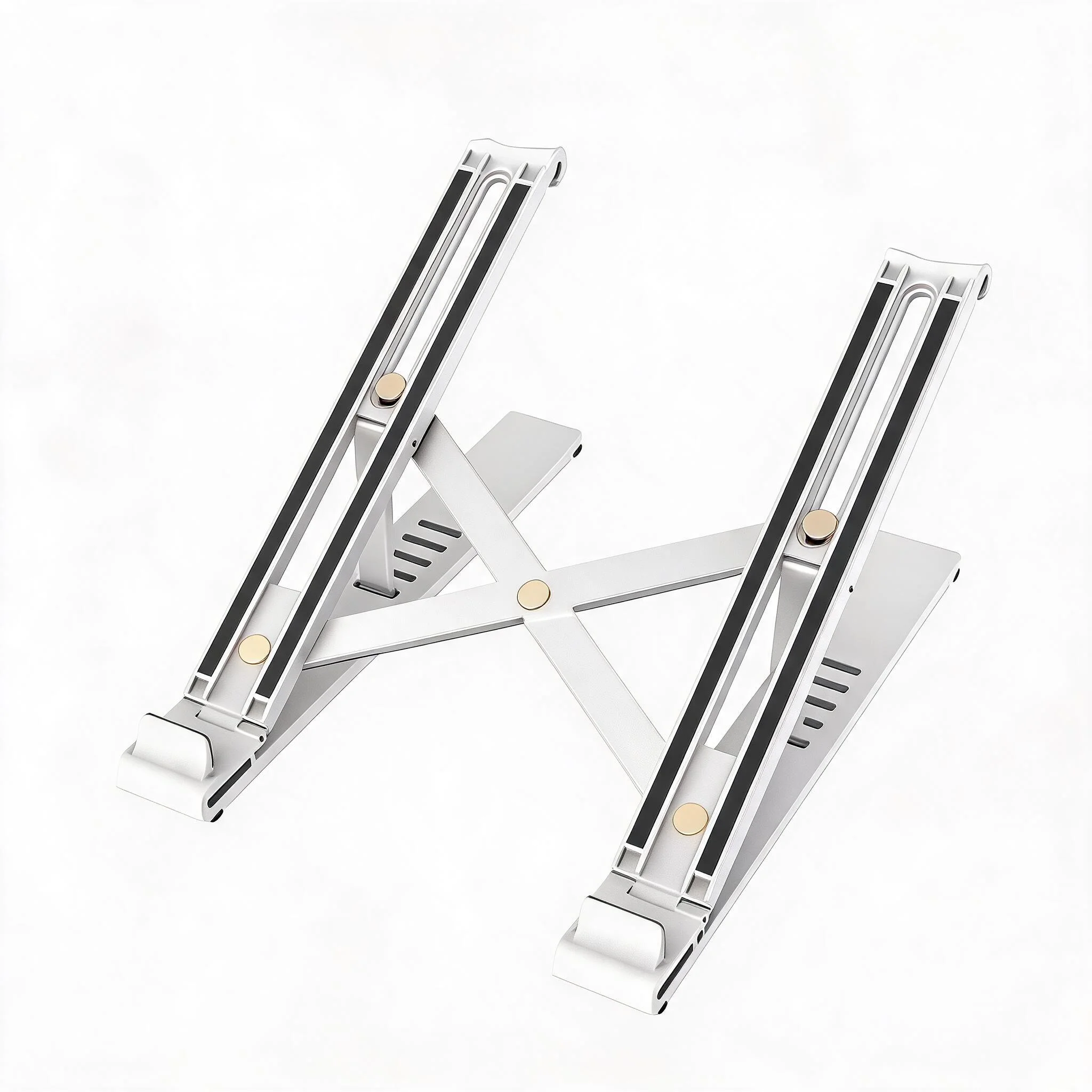 Laptop Stand and Adjustable Computer Holder for Office and Travel Foldable Portable Laptop Support Rack