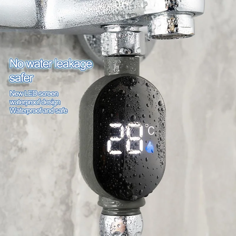 

Shower universal water thermometer baby bath children's bath thermostat household visual LED faucet temperature meter